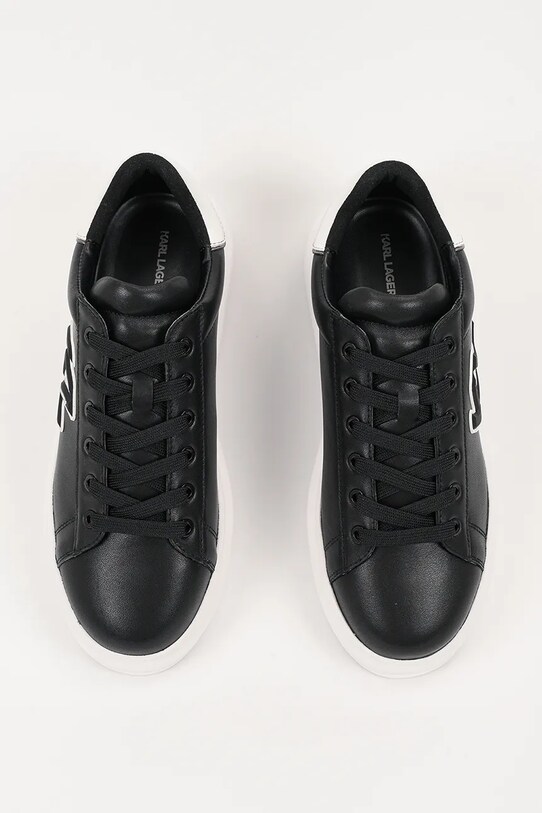 Karl Lagerfeld sneakersy skórzane KAPRI MENS czarny KL52535A.000