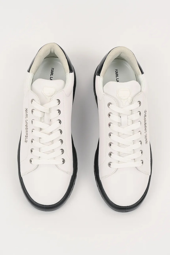 Δερμάτινα αθλητικά παπούτσια Karl Lagerfeld KAPRI KITE λευκό KL54519A.010