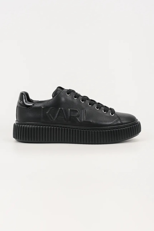 Karl Lagerfeld sneakersy skórzane KAPRIKA niska czarny KL24225.000