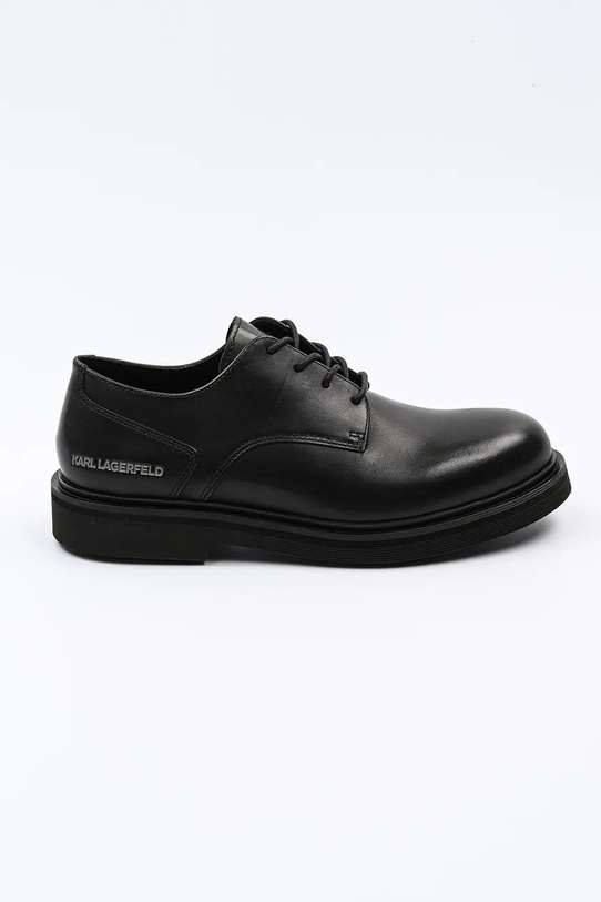 Karl Lagerfeld półbuty skórzane KINGSTON skóra licowa czarny KL12225.000