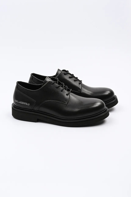 Karl Lagerfeld półbuty skórzane KINGSTON KL12225.000 czarny AW25