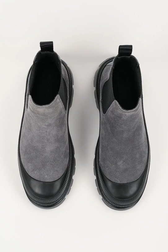 Karl Lagerfeld sztyblety zamszowe TREKKA MENS RSG szary KL25243A.577
