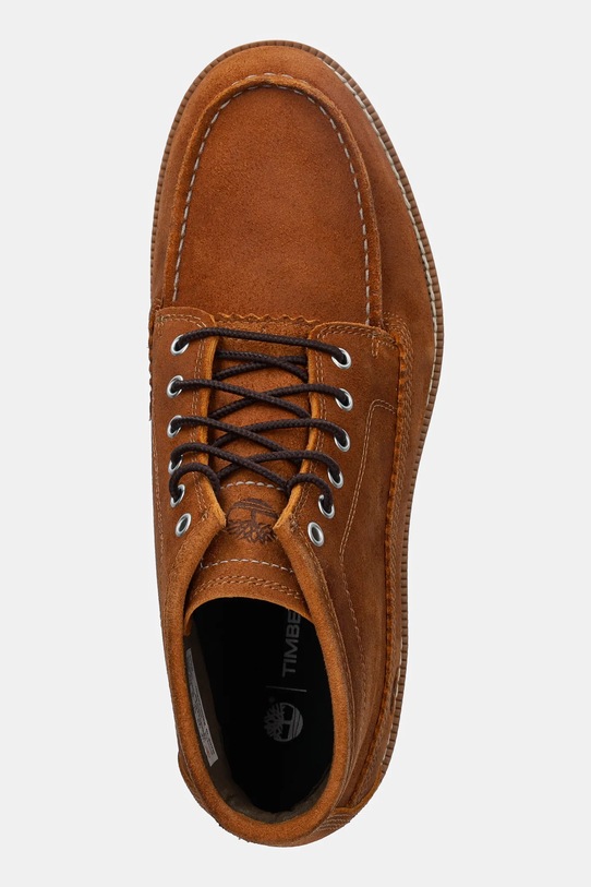 Timberland buty zamszowe Britton Mills Mid brązowy TB0A6CEPEIZ1