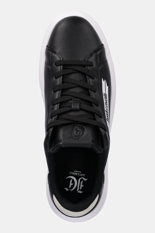 Just Cavalli sneakersy skórzane czarny 79QA3SBFZPB63899