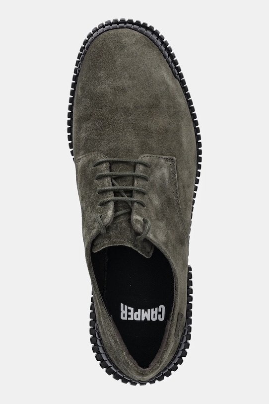 Camper scarpe in camoscio Pix verde K101076.003