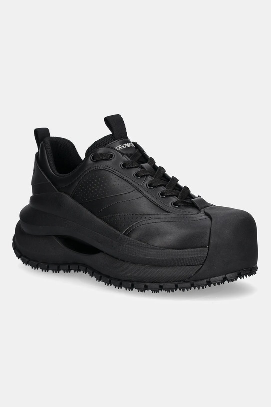 Emporio Armani sneakersy syntetyczny czarny EM003035.AF18226.MC105