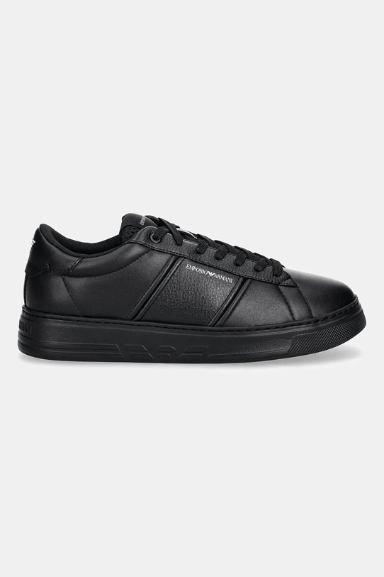 Emporio Armani sneakersy skórzane EM003701.AF18017.MC005 czarny AW25
