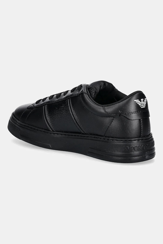 Obuwie Emporio Armani sneakersy skórzane EM003701.AF18017.MC005 czarny