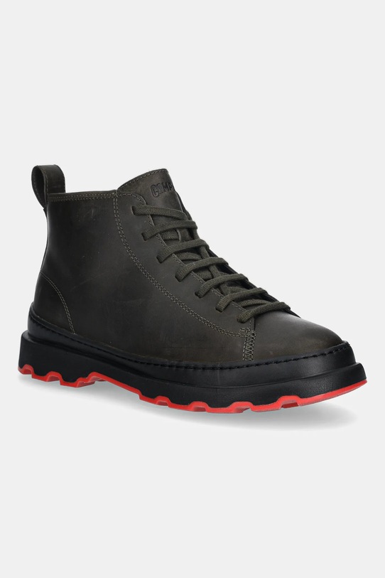 Camper buty wysokie skórzane Brutus+ skóra licowa zielony K300535.003