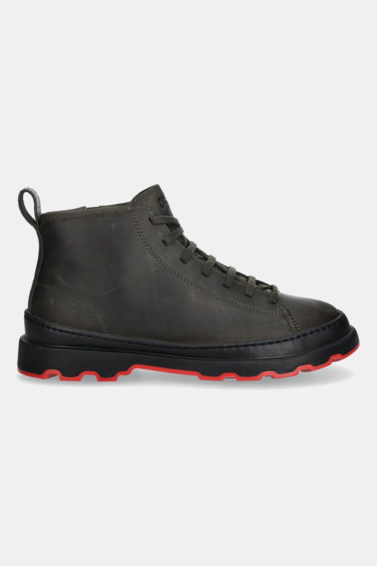 Camper buty wysokie skórzane Brutus+ K300535.003 zielony AW25