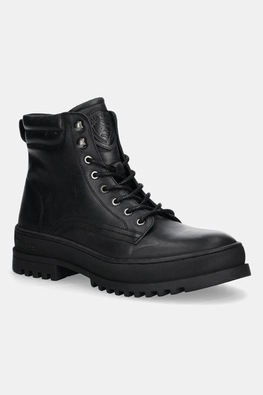 Blauer buty skórzane IUKA skóra licowa czarny F5IUKA01.LEA