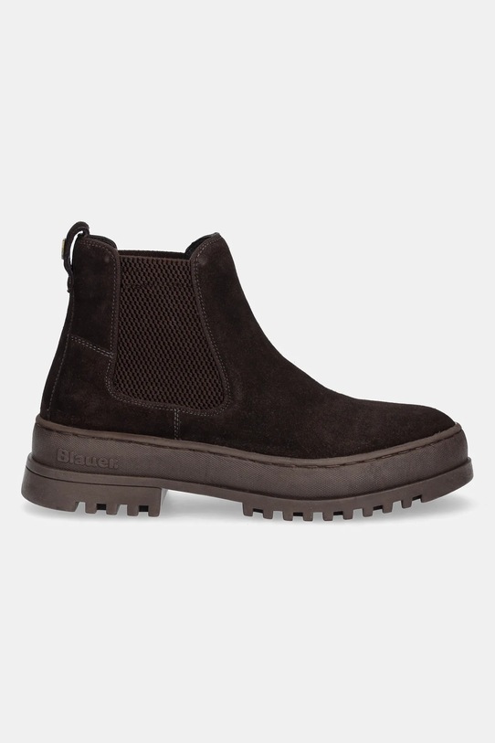 Blauer buty wysokie skórzane IUKA F5IUKA02.SUE brązowy AW25