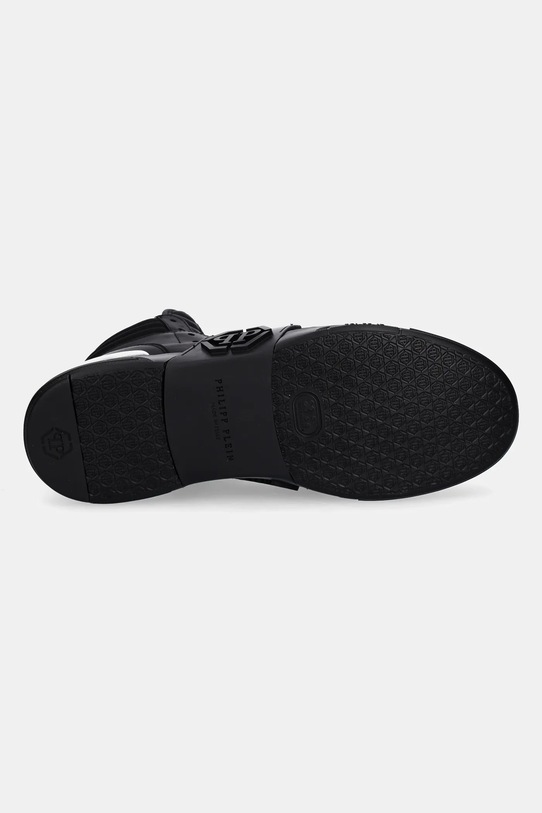 Philipp Plein sneakersy skórzane Phantom Kicks High Top USC0822.PLE075N.0202 czarny