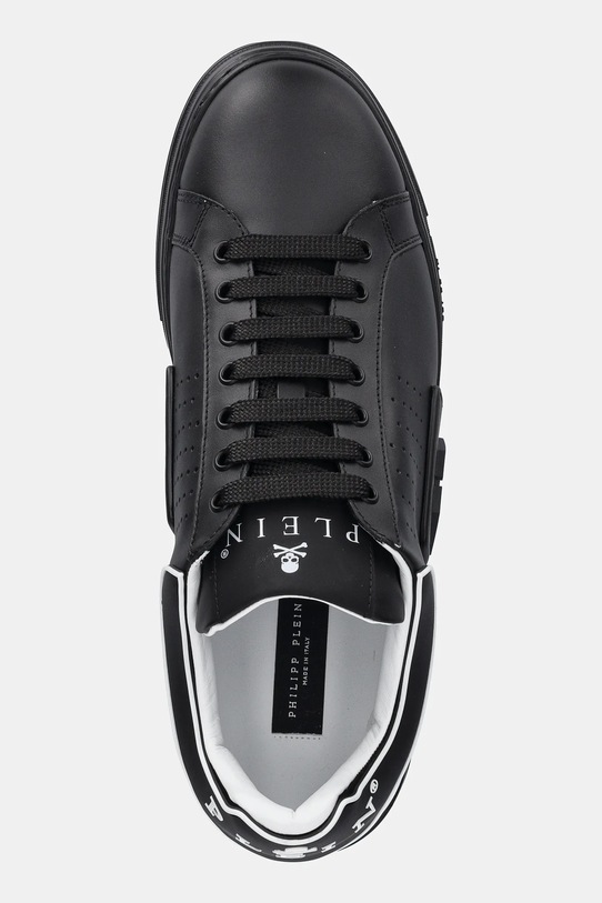 Philipp Plein sneakersy skórzane Phantom Kicks czarny USC0775.PLE005N.0202