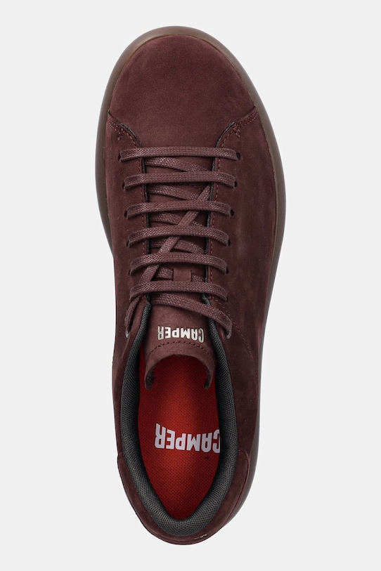 Camper sneakersy nubukowe Pelotas Soller bordowy K101003.007
