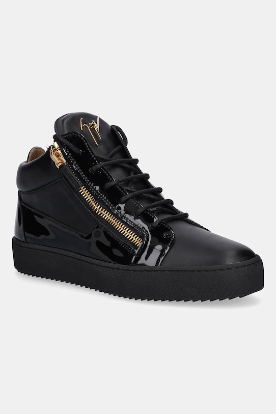 Giuseppe Zanotti sneakersy skórzane Maylondon niska czarny RU50001.003