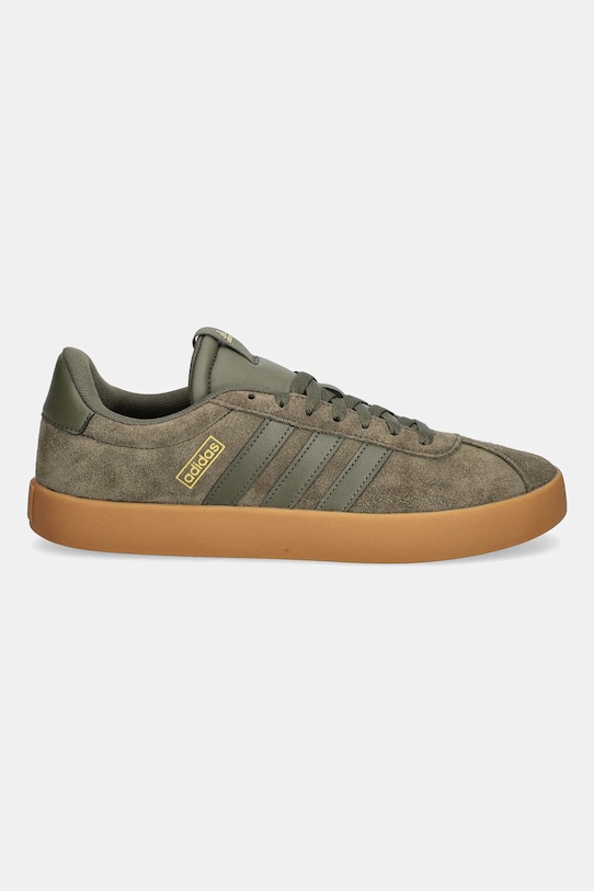 adidas sneakersy zamszowe Vl Court 3.0 JR2223 zielony AW25