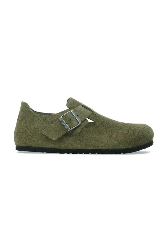 Birkenstock półbuty zamszowe London skóra zamszowa zielony 1030797