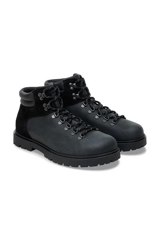 Boty Vysoké kožené boty Birkenstock Jackson 2.0 1030951 černá