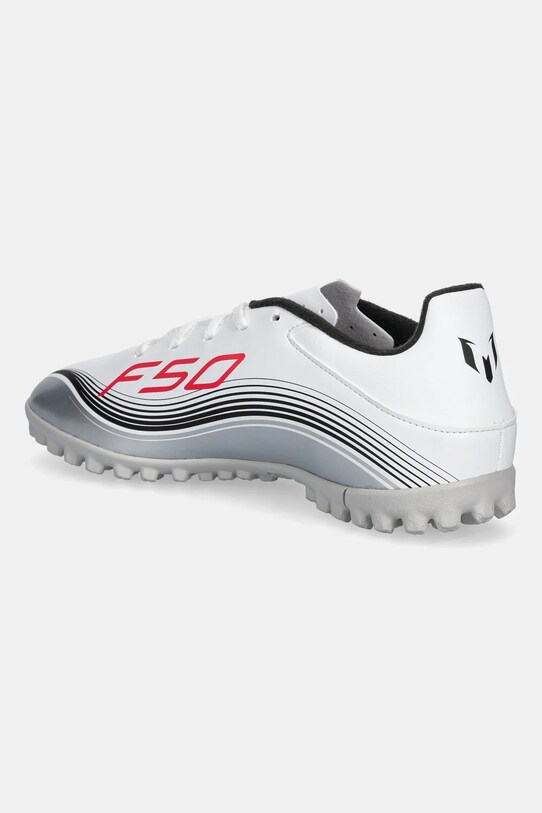 Încălțăminte adidas Performance ghete de fotbal F50 Messi Club TF JP7445 alb