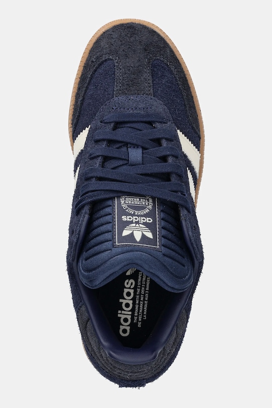 Замшеві кросівки adidas Originals Samba Xlg темно-синій JS3827