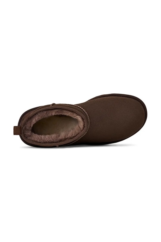 UGG śniegowce zamszowe Classic Ultra Mini 1137391.DDC brązowy