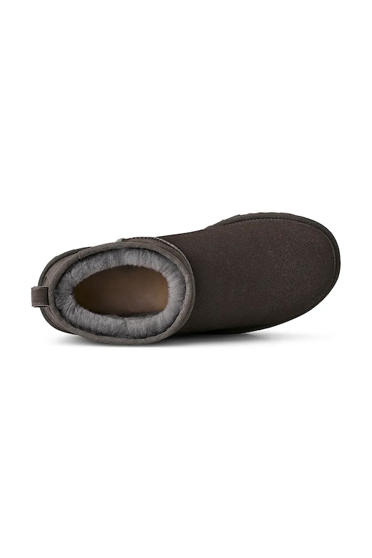 UGG cizme de zăpadă din piele întoarsă Classic Ultra Mini 1137391.MLF gri