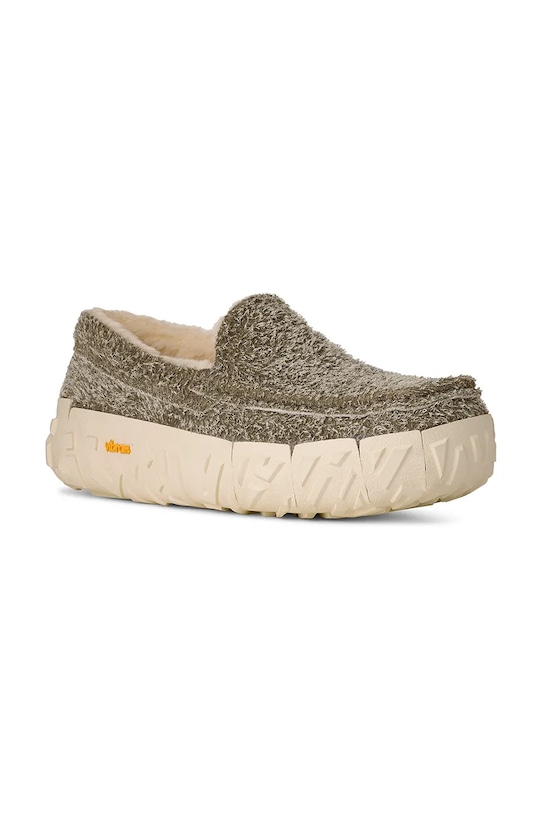 Mokasinke od brušene kože UGG Ascot Wrap Tech 1167670.MBF zelena AW25