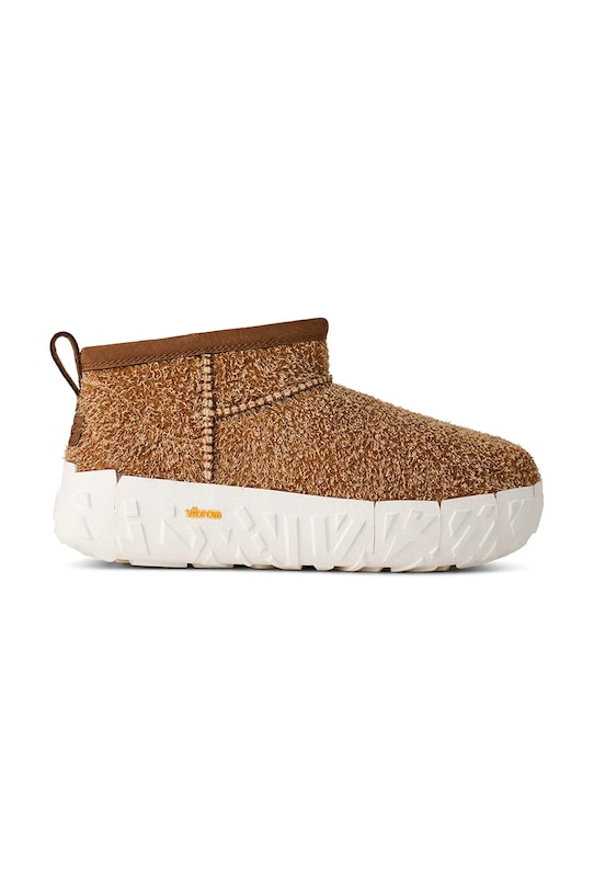 UGG cizme de iarnă Classic Ultra Mini Wrap Tech piele întoarsă maro 1171115.CHE