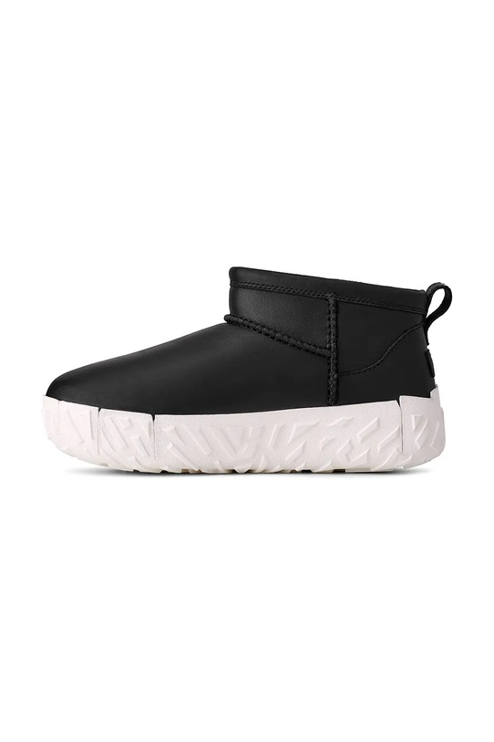 UGG śniegowce zamszowe Cl Ultra Mini Wrap Tech Noir czarny 1171215.BKJ
