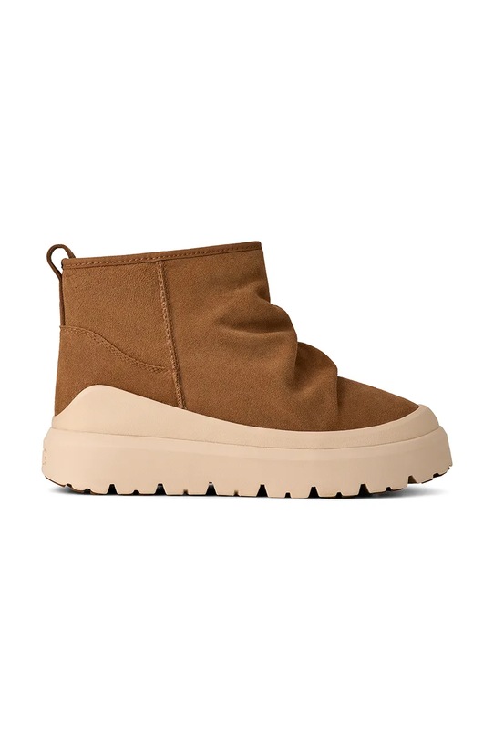 UGG stivali da neve in camoscio Heritage Utility Mini isolamento sintetico marrone 1173811.CWTC