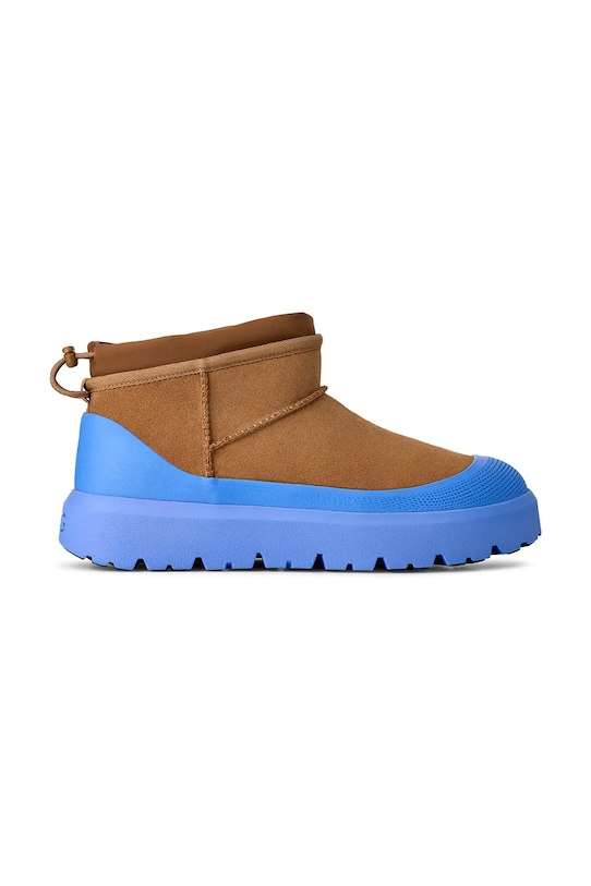 Snehule UGG Cl Ultra Mini Weather Hybrid semišová koža hnedá 1174196.CBG