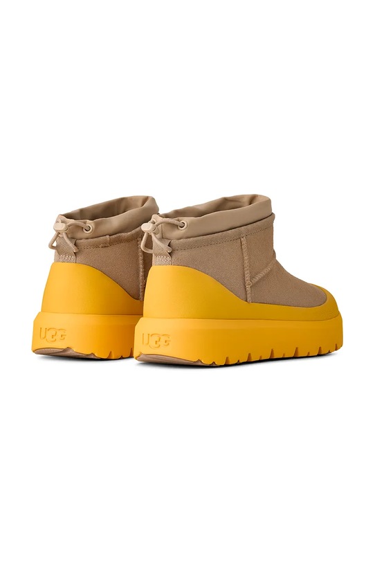Scarpe UGG stivali da neve in camoscio Cl Ultra Mini Weather Hybrid 1174196.MMM beige