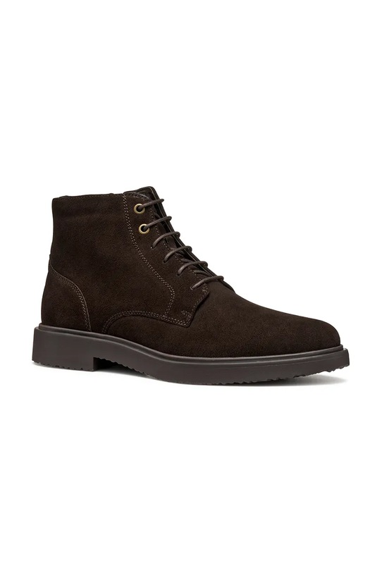 Geox pantofi de piele întoarsă U MASSIMIANO U56H9A.00022.C6006 maro AW25
