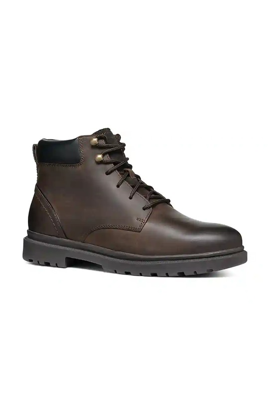 Geox cizme înalte din piele U ANDALO U46DDC.000FF.C6009 maro AW25