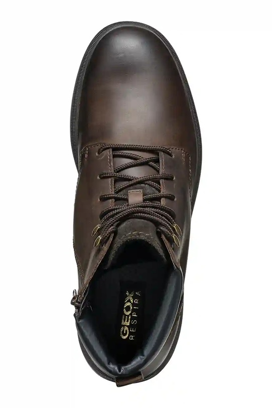 Geox cizme înalte din piele U ANDALO U46DDC.000FF.C6009 maro