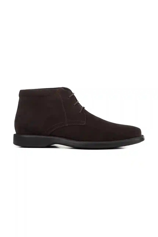 Geox pantofi de piele întoarsă U BRAYDEN 2FIT ABX casual maro U54N1D.00022.C6009