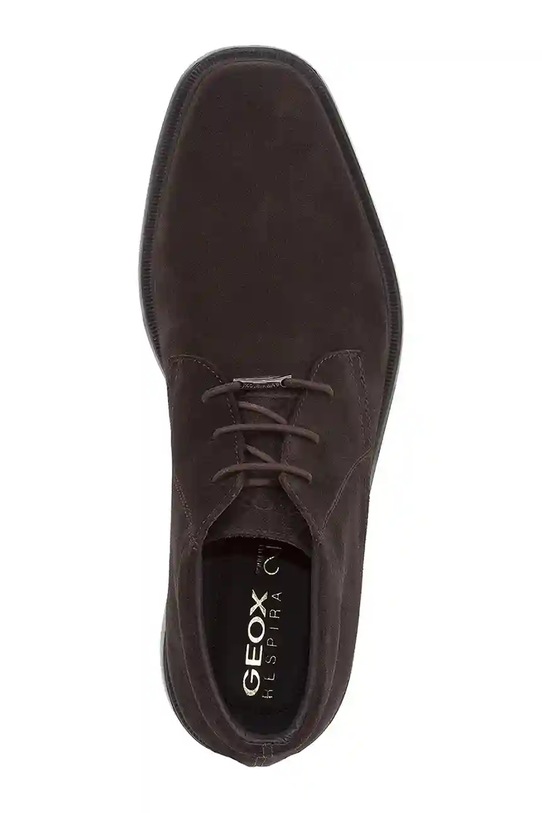 Geox pantofi de piele întoarsă U BRAYDEN 2FIT ABX U54N1D.00022.C6009 maro