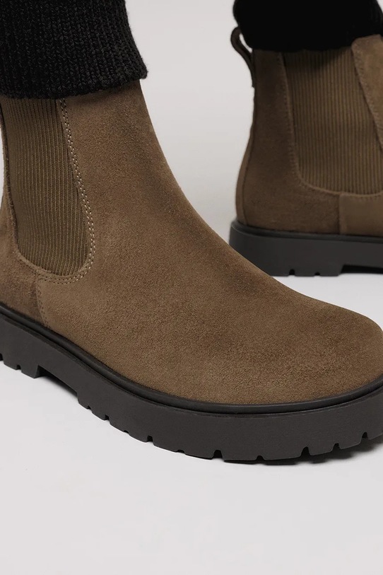 Birkenstock sztyblety zamszowe Highwood Slip On Mid M 1030115