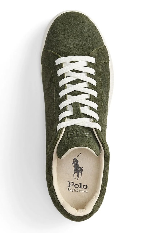 Σουέτ αθλητικά παπούτσια Polo Ralph Lauren Hrt Crt Ii πράσινο 809973732004.300