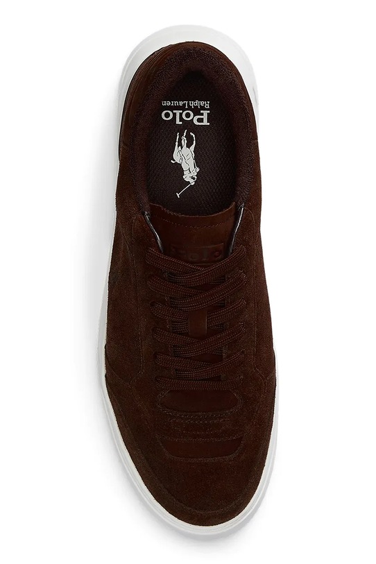 Polo Ralph Lauren sneakersy skórzane Rlite Sport brązowy 809974099002.200