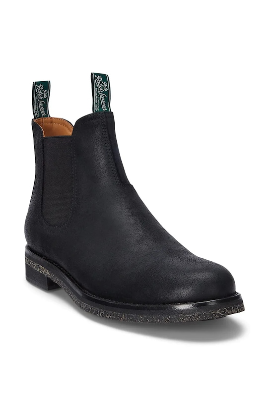 Polo Ralph Lauren buty wysokie skórzane Radford Chls 812945526001.001 czarny AW25