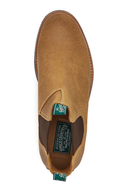 Polo Ralph Lauren buty wysokie skórzane Radford Chls brązowy 812945526002.200