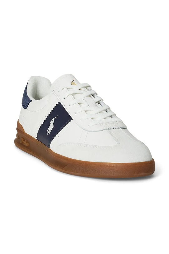 Polo Ralph Lauren sneakersy skórzane Hrt Aera Pp 809973706001.410 biały AW25