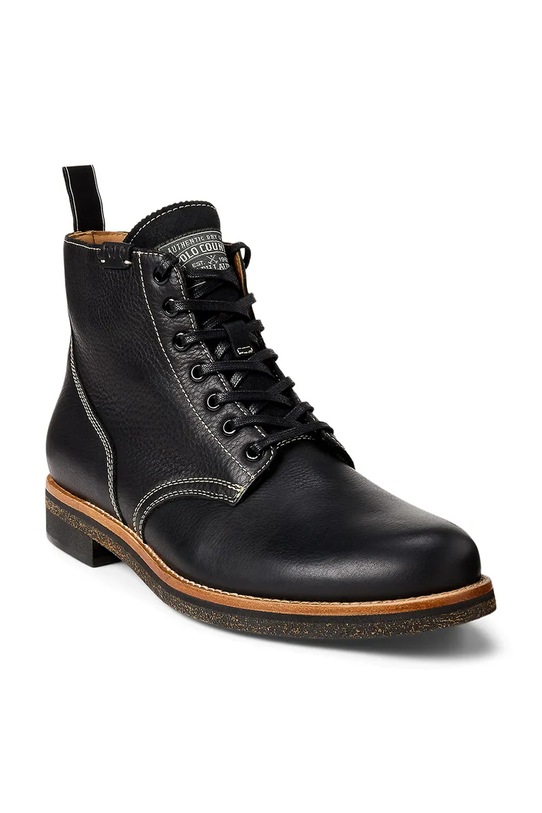 Polo Ralph Lauren buty wysokie skórzane Radford Boot 812959000001.001 czarny AW25