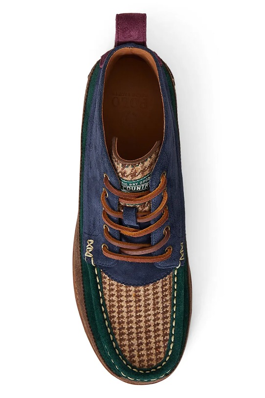 Čevlji iz semiša Polo Ralph Lauren Ranger Wrkbt mornarsko modra 812974126001.999