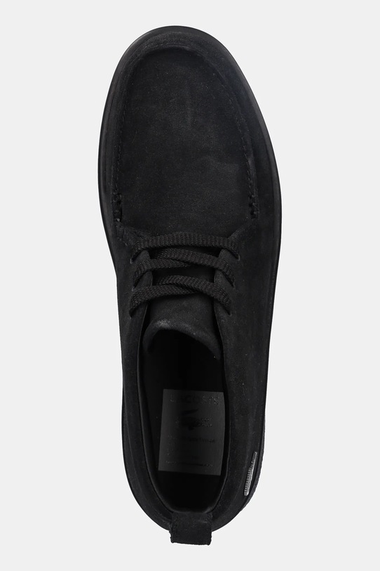 Lacoste sneakers din piele întoarsă Baseshot Chukka Sneaker negru 50SMA0027
