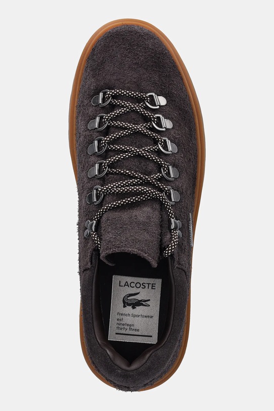 Замшеві кросівки Lacoste Baseshot Winter Sneakers коричневий 50SMA0047