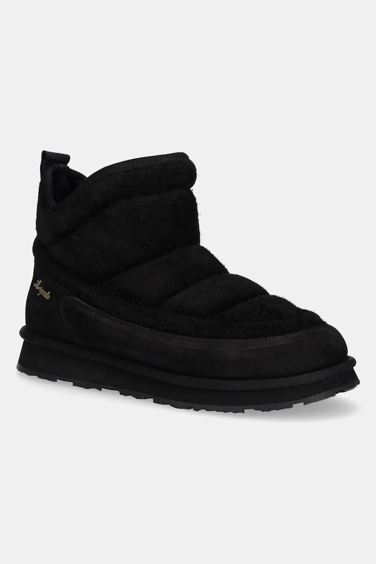 Axel Arigato śniegowce zamszowe Pillow Boot skóra zamszowa czarny F2559001