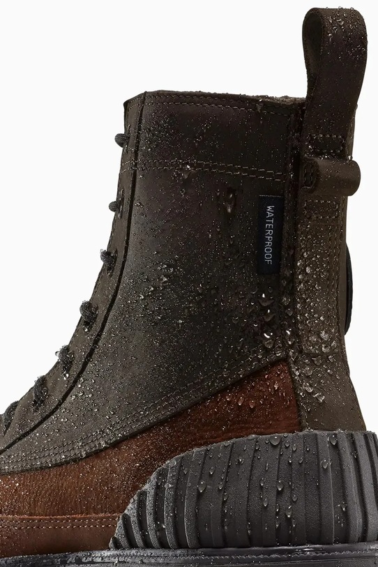 Čizme od nubuka Converse Chuck 70 Rugged smeđa A14191C